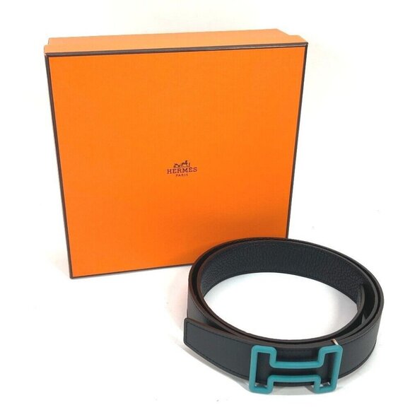 HERMES H buckle Tonight Reversible Fashion Accessories belt Unused - Picture 1 of 9